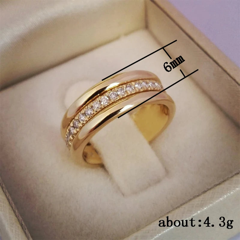 Wedding Ring with Zirconia – Exclusive Feminine Elegance