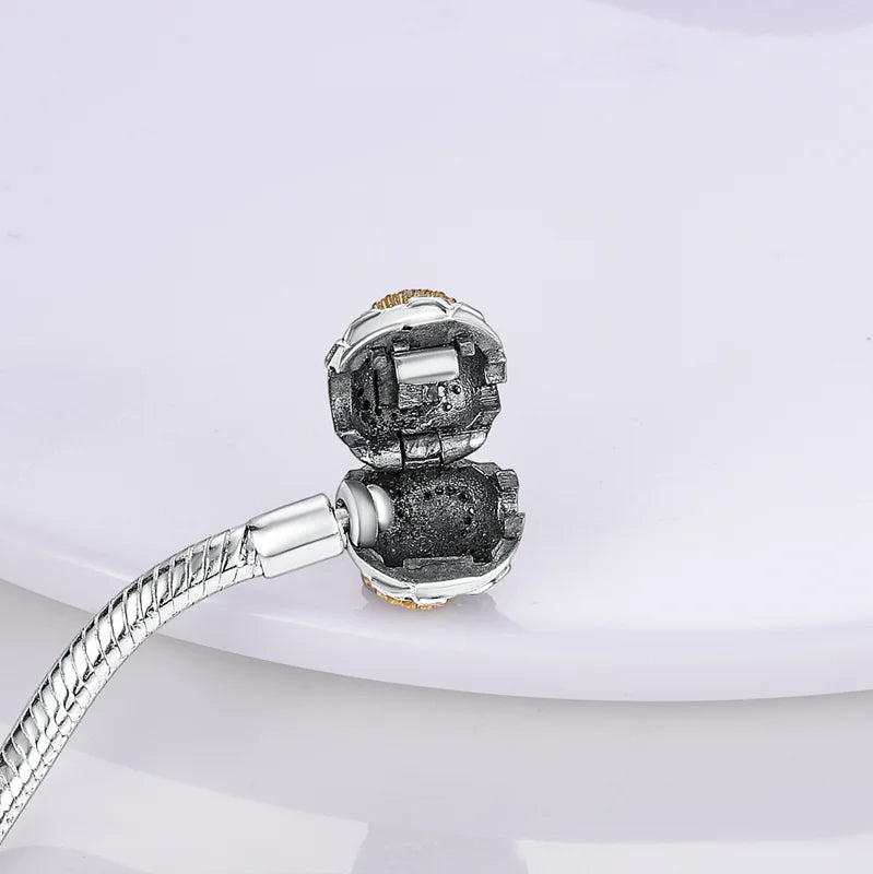 925 Silver Bracelet Four-Leaf Clover with Green Zirconia