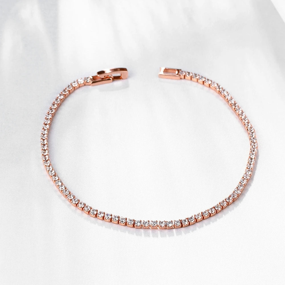 925 Silver Tennis Bracelet with Zirconia