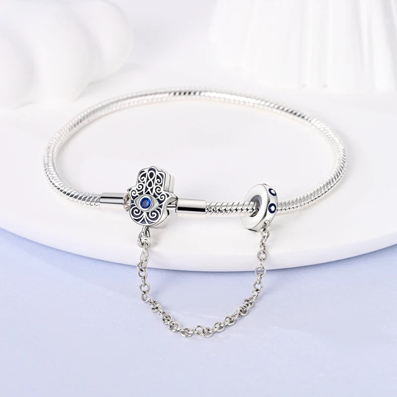 925 Silver Bracelet Four-Leaf Clover with Green Zirconia