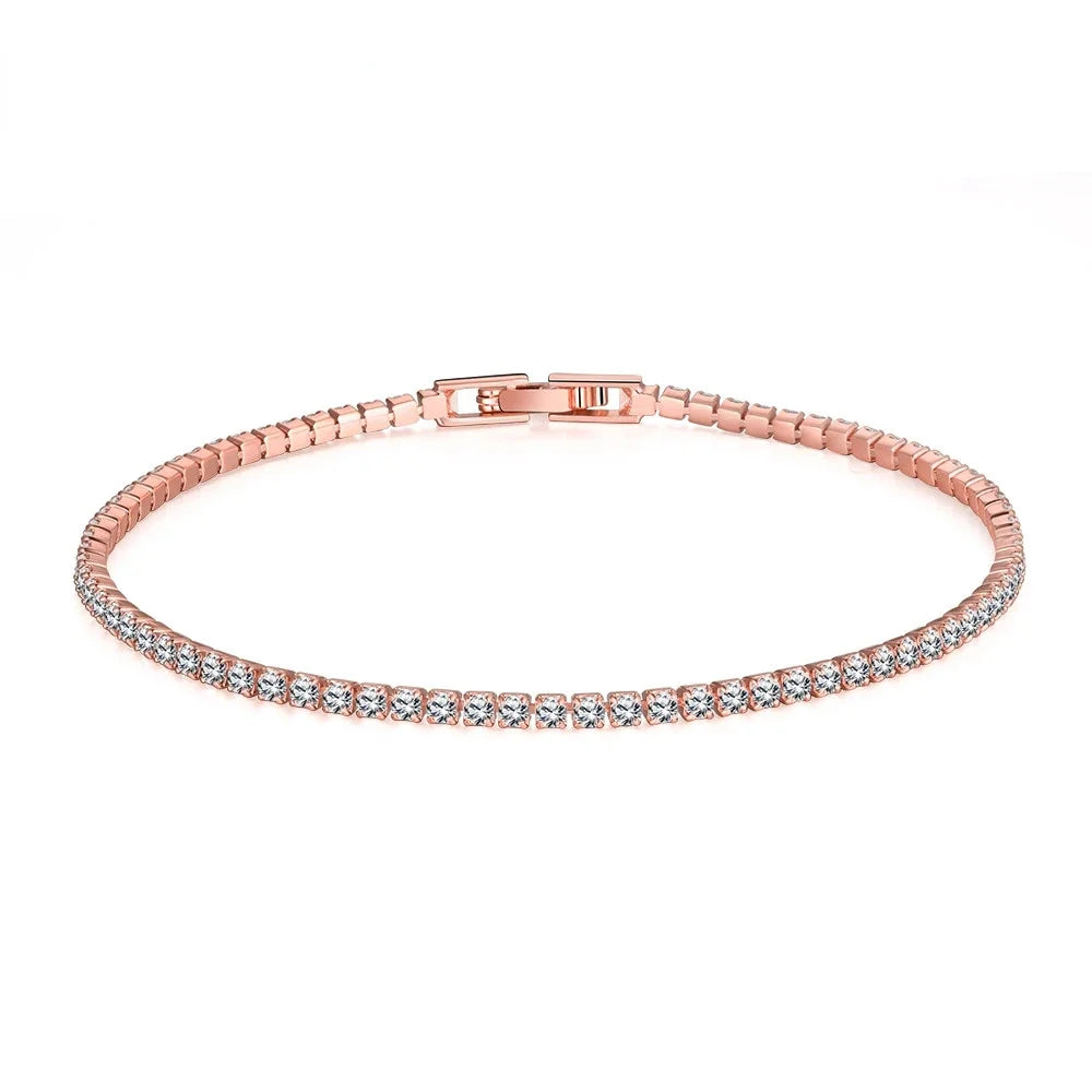 925 Silver Tennis Bracelet with Zirconia