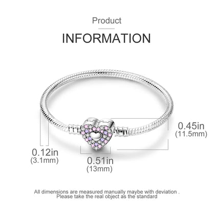 925 Silver Bracelet Four-Leaf Clover with Green Zirconia