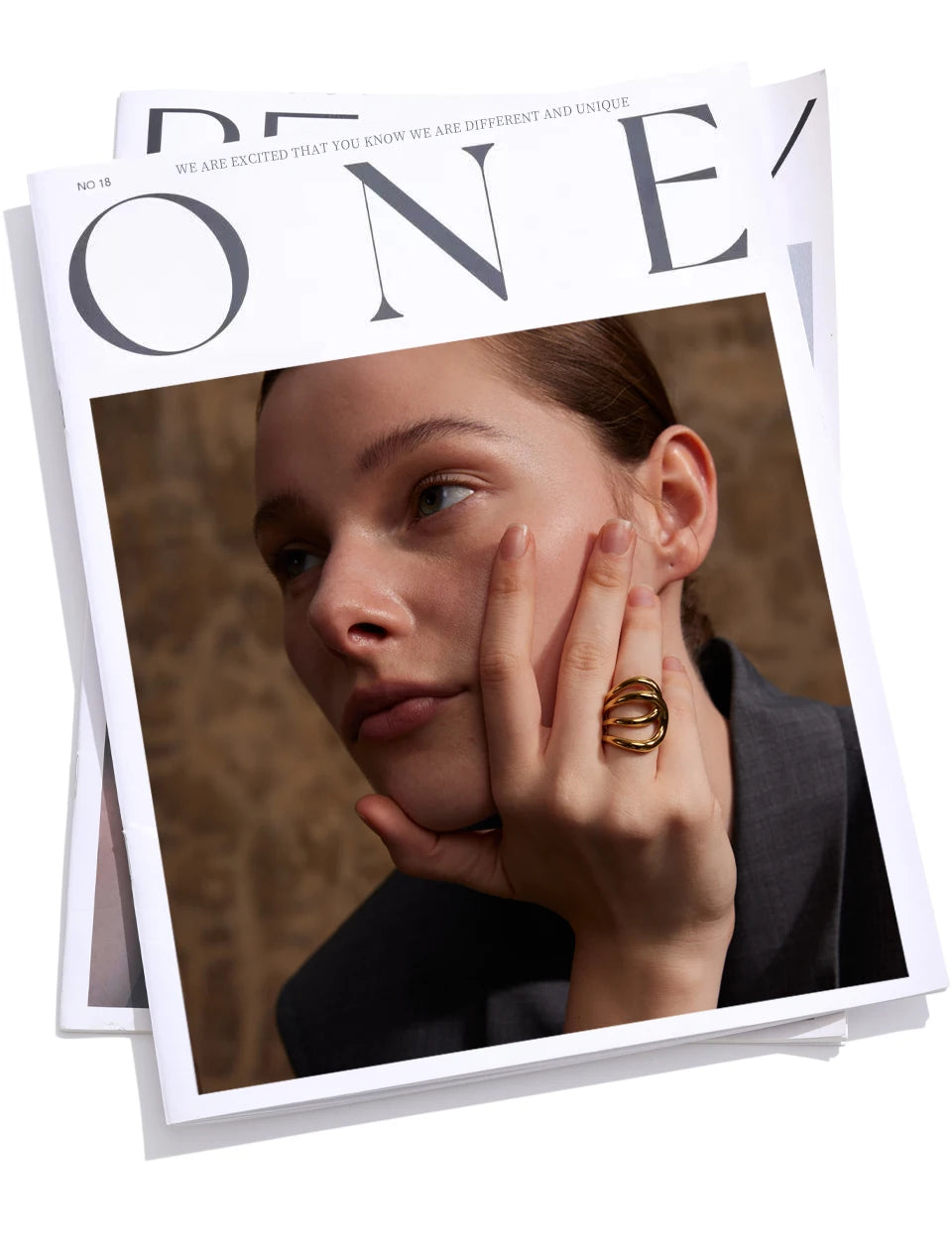 Geometric Stainless Steel Ring, ELEGANT