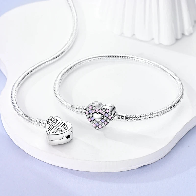 925 Silver Bracelet Four-Leaf Clover with Green Zirconia