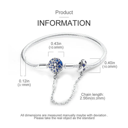 925 Silver Bracelet Four-Leaf Clover with Green Zirconia