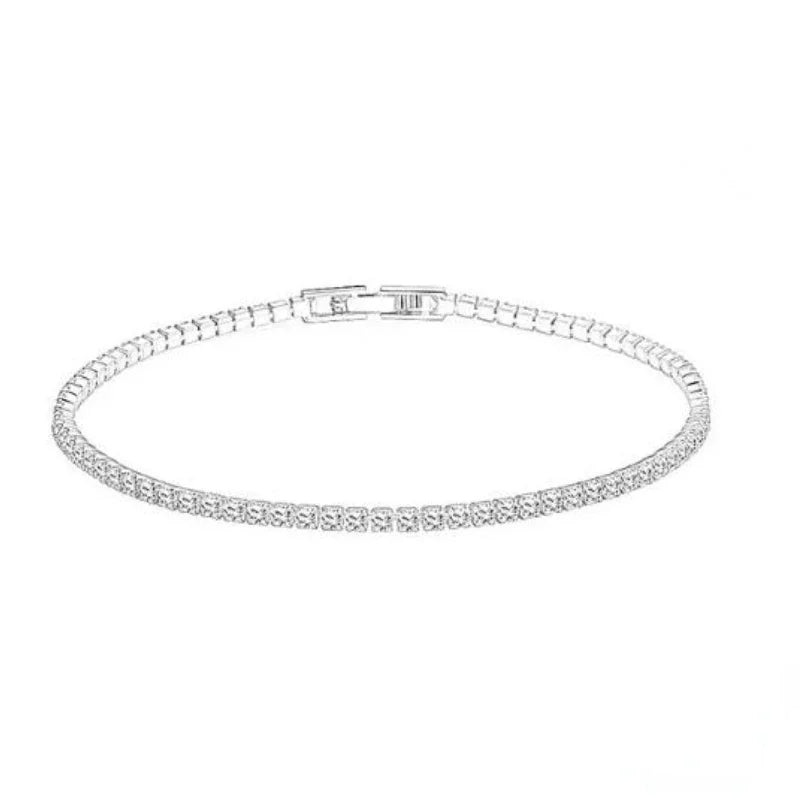 925 Silver Tennis Bracelet with Zirconia