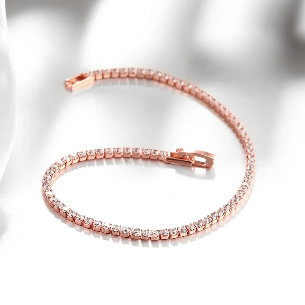 925 Silver Tennis Bracelet with Zirconia