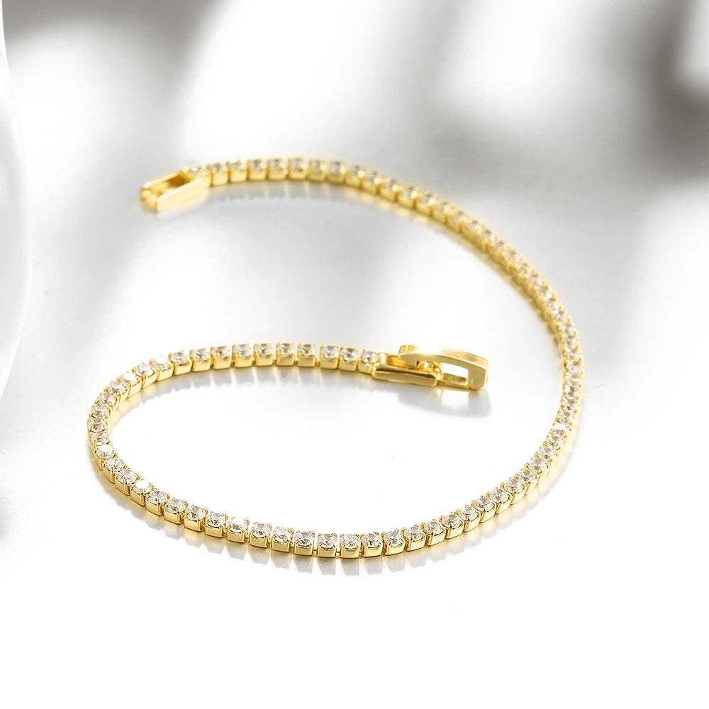 925 Silver Tennis Bracelet with Zirconia
