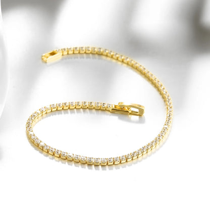 925 Silver Tennis Bracelet with Zirconia