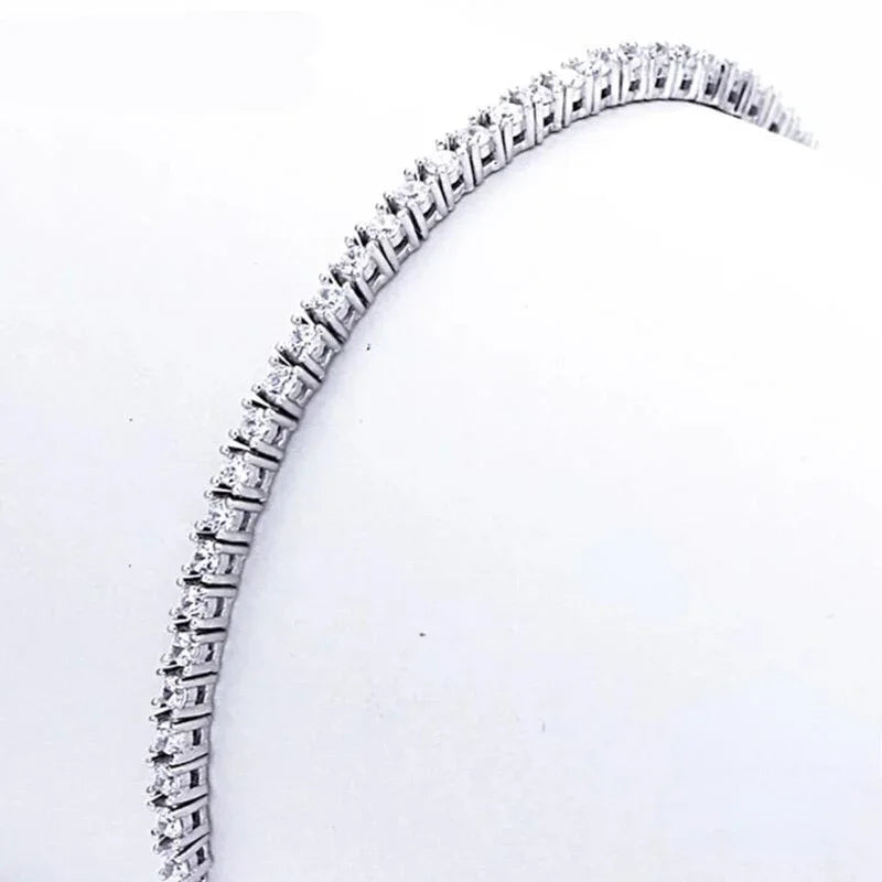 925 Silver Tennis Bracelet with Zirconia
