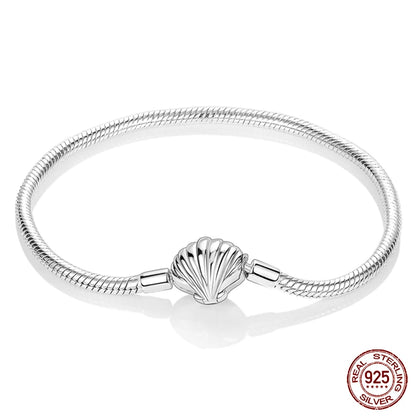 925 Silver Bracelet Four-Leaf Clover with Green Zirconia