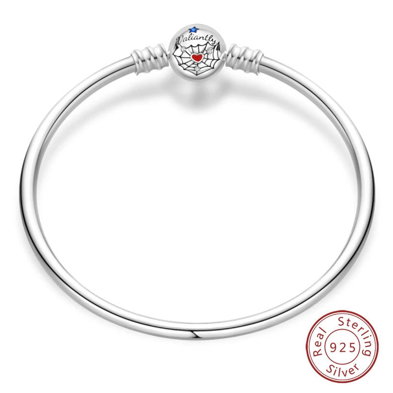925 Silver Bracelet Four-Leaf Clover with Green Zirconia
